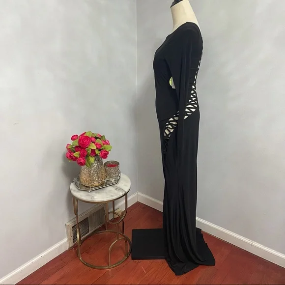 # Windsor All Black Stretchy Long Sleeves Revealing Back & Side With Stretch - Picture 10 of 16